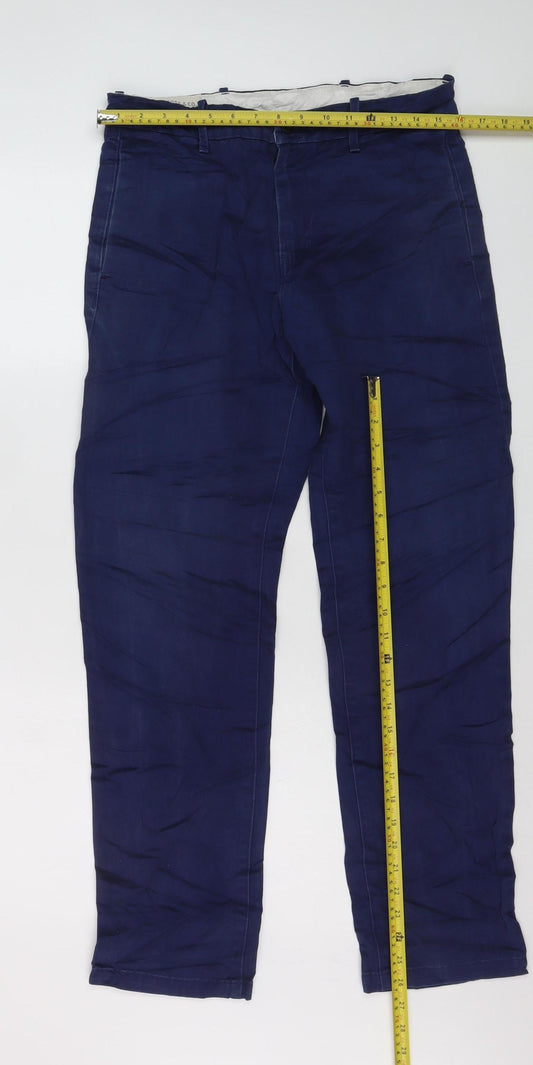 Levi's Men's Blue Chino Trousers 30x32 Slim Fit
