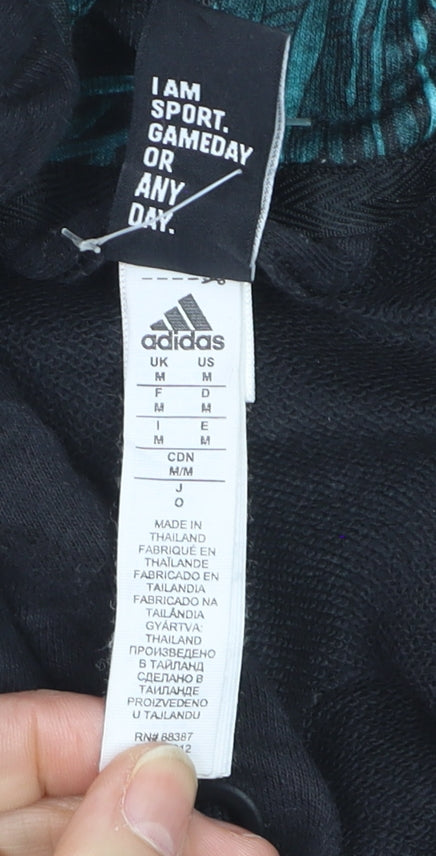 Adidas Men's Black Sleeveless Full Zip Hoodie Size M