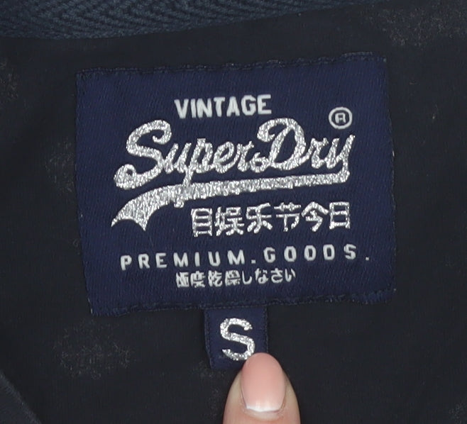 Superdry Women's Black Floral Cotton T-Shirt Size S