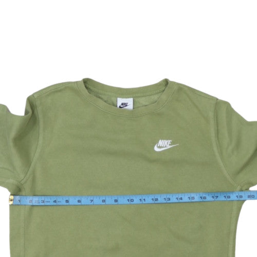 Nike Boys Green Crew Neck Fleece Sweatshirt XL (158-170cm) Pullover