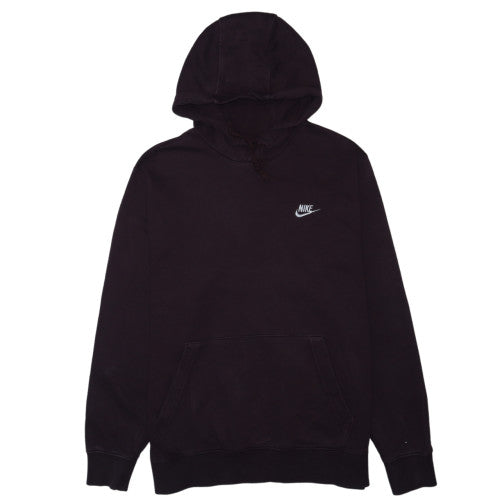 Nike Men's Black Large Pullover Hoodie with Logo Detail