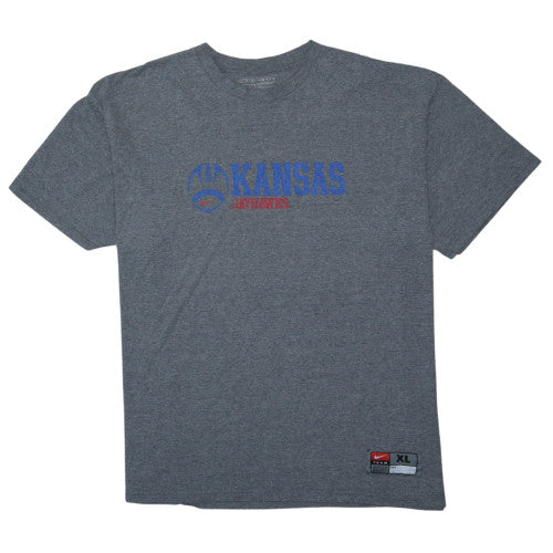 Nike Mens Grey Kansas Jayhawks Graphic T-Shirt XL