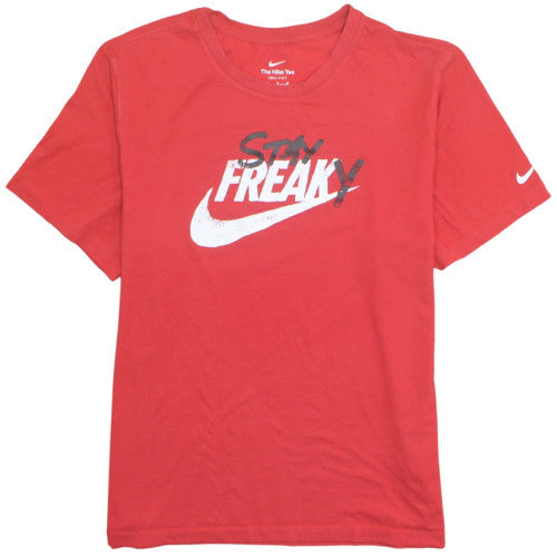 Nike Men's Red Dri-Fit Graphic Sports T-Shirt XL