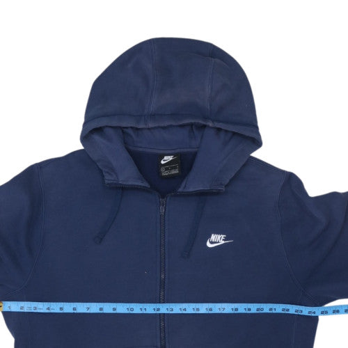 Nike Men's Blue Full Zip Hoodie L Fleece Regular Fit