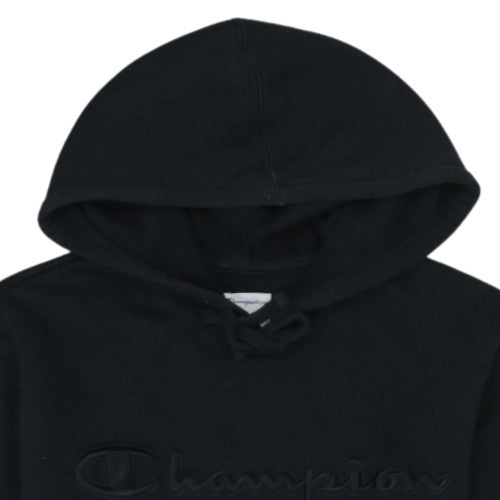 Champion Women's Black Small Pullover Hoodie Cotton Blend