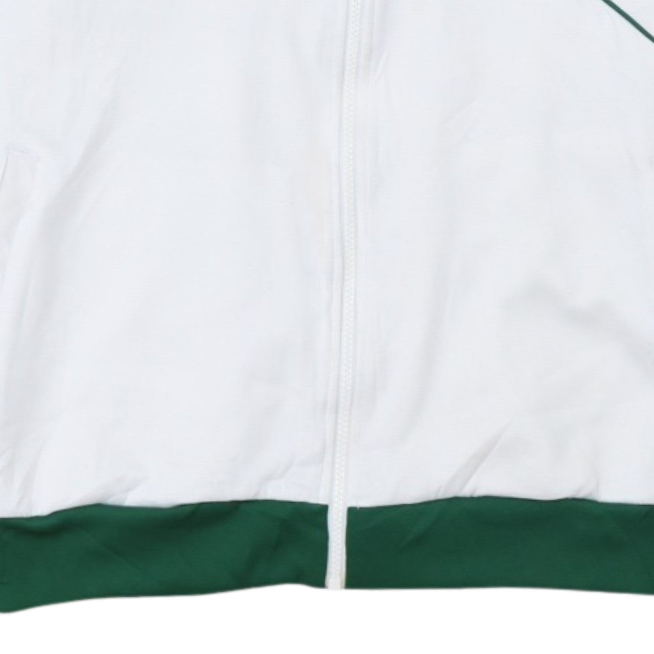 Adidas Men’s White Green XL Track Jacket Football Full Zip