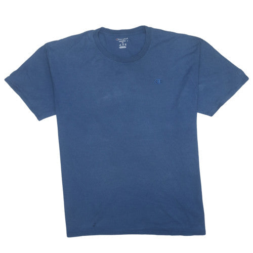 Champion Men's Blue XL Crew Neck Cotton T-Shirt