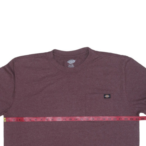 Dickies Men's Burgundy XLT Crew Neck Pocket T-Shirt Classic Fit
