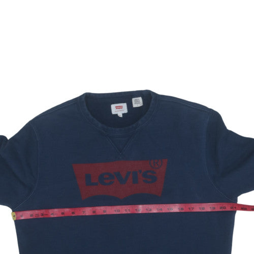 Levi's Women's Navy Blue Relaxed Logo Sweatshirt Size L