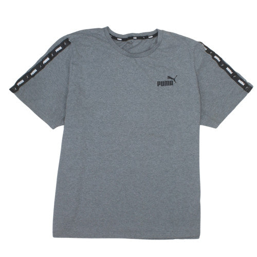 Puma Men's Grey Crew Neck Short Sleeve Athletic T-Shirt L