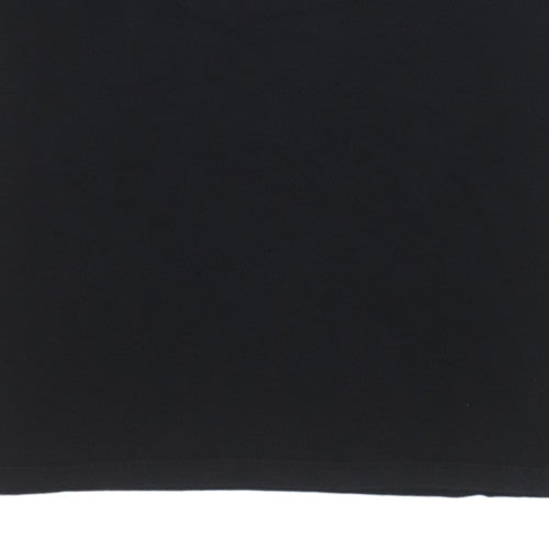 adidas Mens Black 2XL Funny Logo Crew Neck Short Sleeve T-Shirt