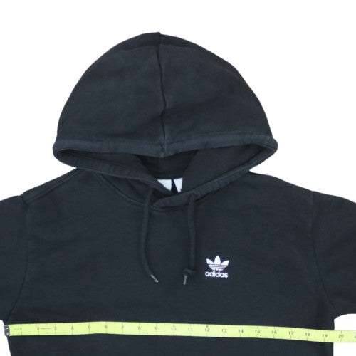 Adidas Men's Black Pullover Hoodie Small Logo Fleece Sweatshirt