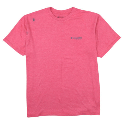 Columbia Men’s Red XL PFG Cotton Blend Short Sleeve T-Shirt