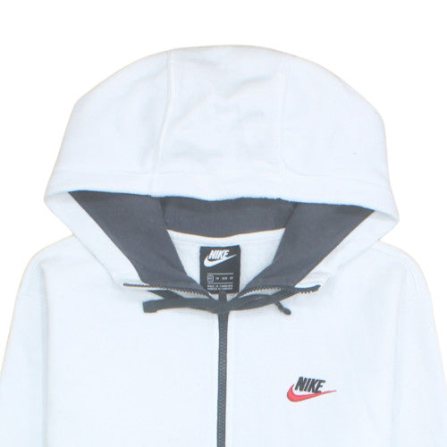 Nike Men's White XS Half Zip Fleece Hoodie with Logo