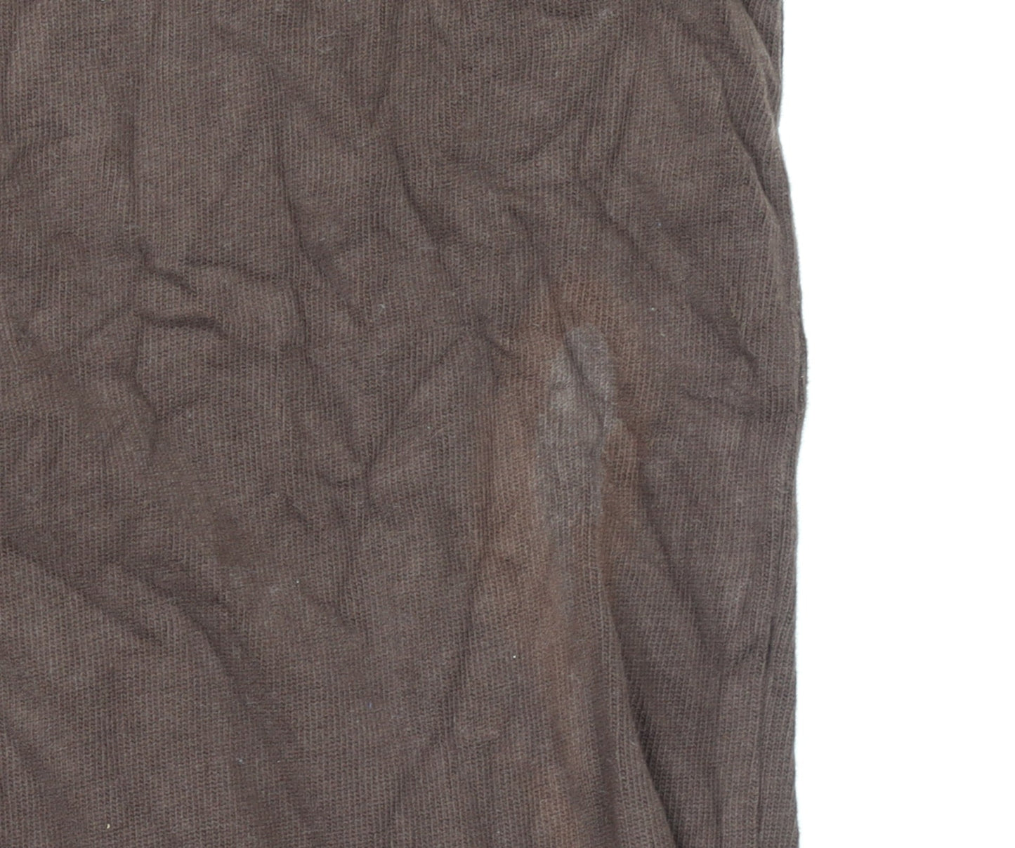 Timberland Men Brown XL 1/4 Zip Cotton Sweatshirt Regular Fit