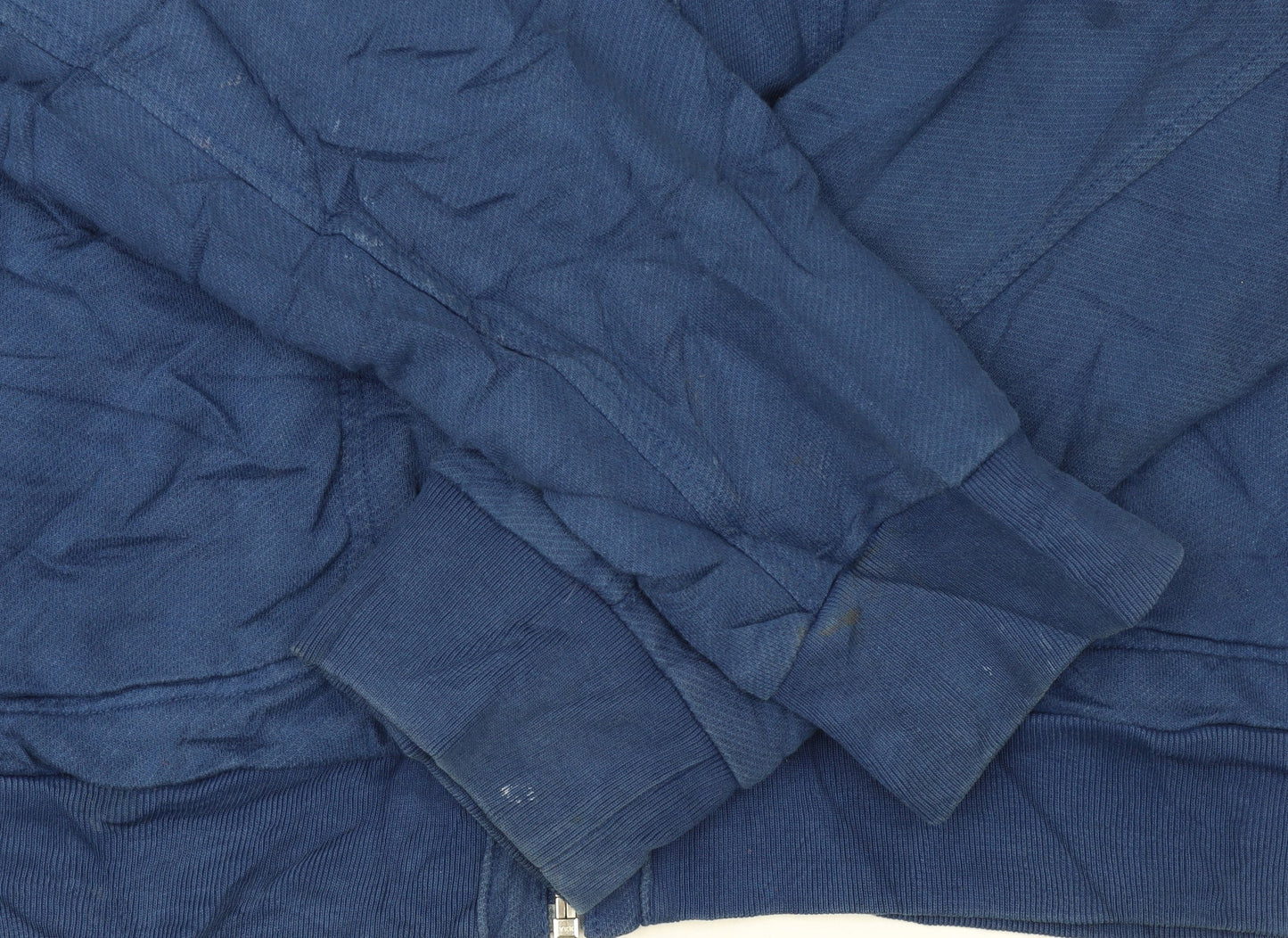 Additional view of Adidas Originals Women Blue Cotton Track Jacket L Full Zip