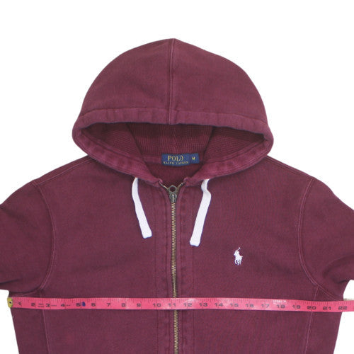 Polo Ralph Lauren Men's Red Full Zip Hoodie Size M