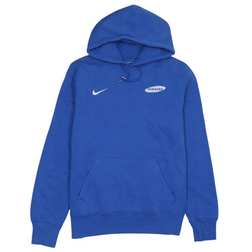 Nike Men Blue Pullover Hoodie L Sports Samsung Logo