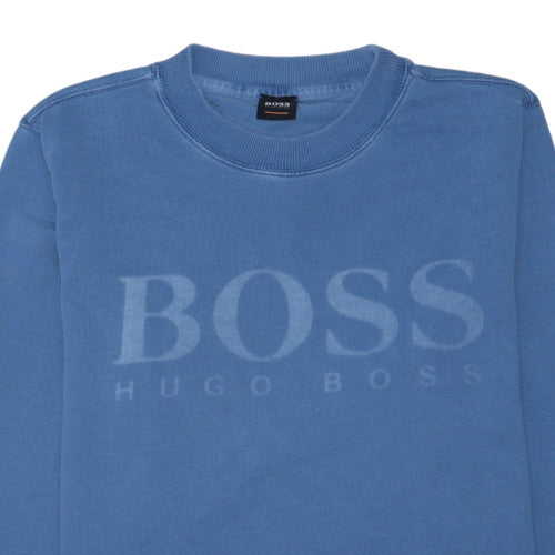 Hugo Boss Men's Blue Crew Neck Pullover Sweatshirt M