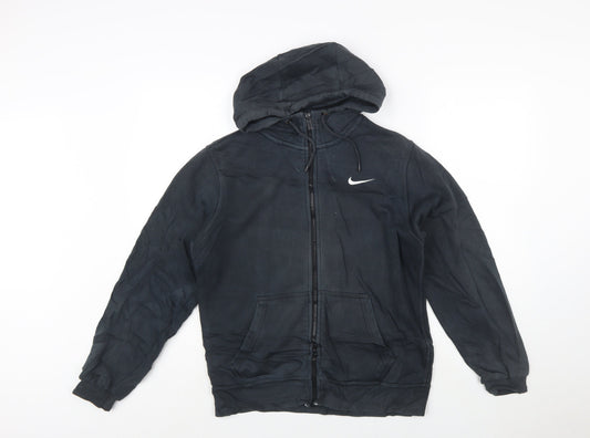 Nike Men's Black Full Zip Hoodie Size S Sports Fleece Sweatshirt