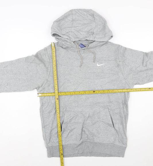 Nike Men's Grey Pullover Hoodie Size S Regular Fit Long Sleeve