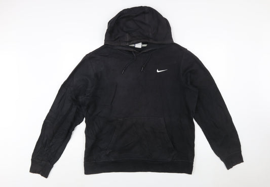 Nike Men's Black Large Pullover Hoodie Cotton Blend