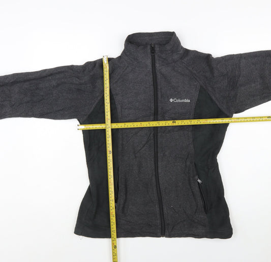 Columbia Womens Grey Fleece Full Zip Jacket Size S