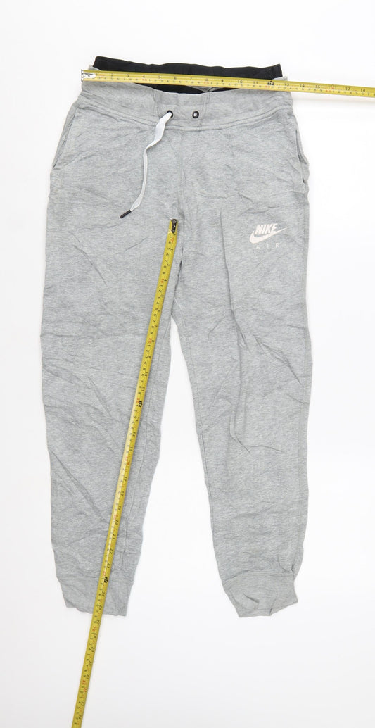 Nike Air Womens Grey Small Jogger Sweatpants Cotton Blend