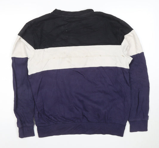 Fila Mens Multicoloured Logo Pullover Sweatshirt Size M