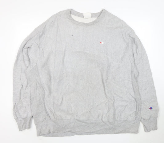 Champion Men's Grey 2XL Pullover Reverse Weave Sweatshirt