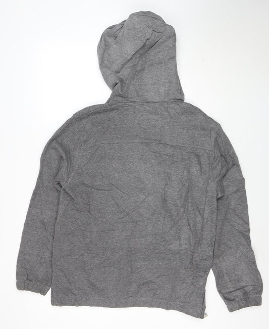 Ellesse Womens Grey 1/2 Zip Hoodie Size 10 Pullover Sweatshirt