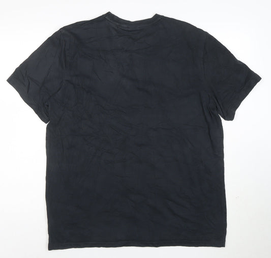 Nike Men’s Black Dri-Fit Regular Fit Crew Neck T-Shirt XL