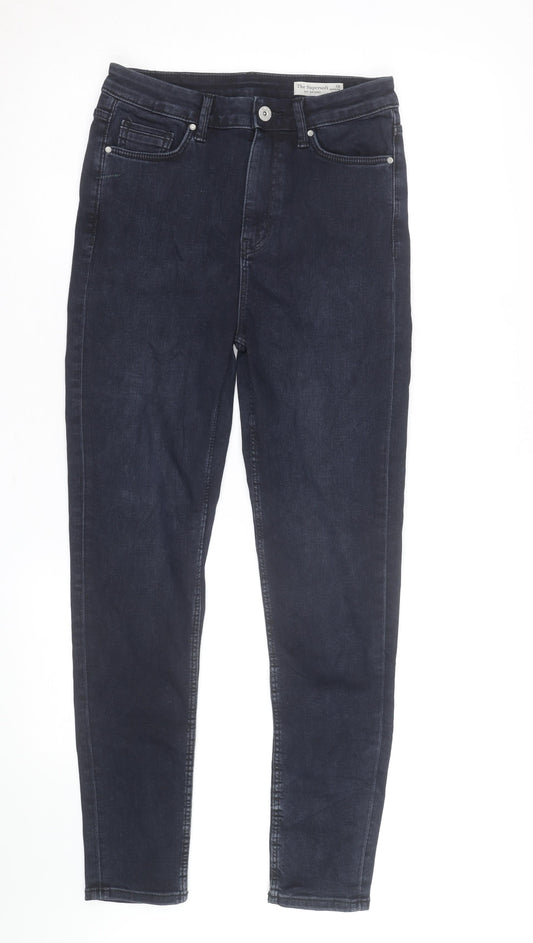Marks & Spencer Women Blue Size 10 Skinny Stretch Jeans