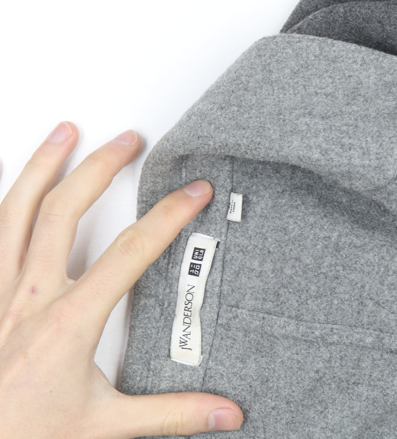 JW Anderson x Uniqlo Men's Grey Wool Overcoat XS