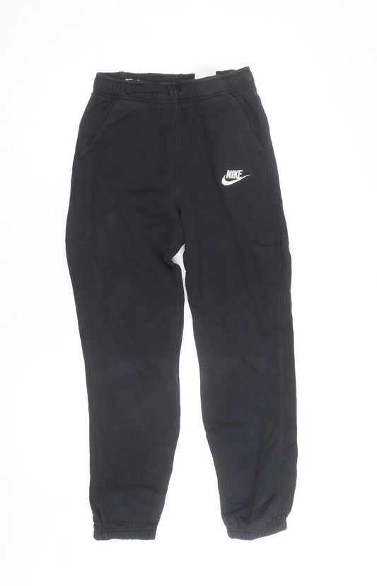 Nike Boys Black XL Jogger Sweatpants Fleece Elastic Waist Comfort Fit