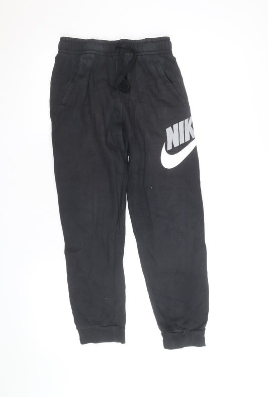 Nike Men's Black Jogger Fleece Sweatpants L Regular Fit