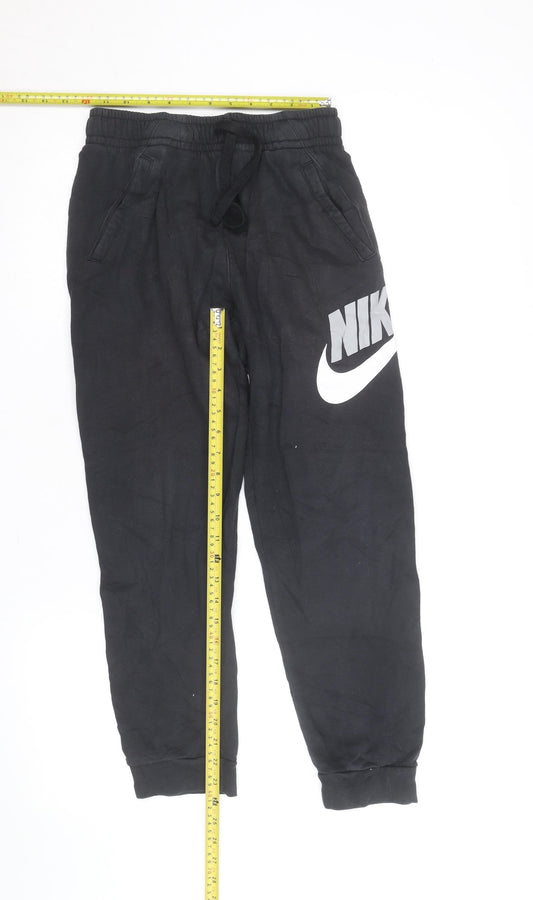 Nike Men's Black Jogger Fleece Sweatpants L Regular Fit
