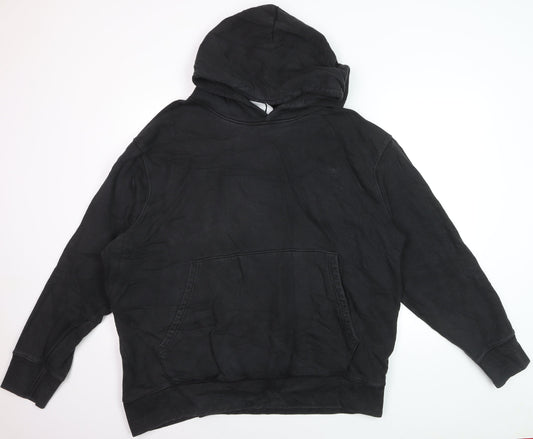 Adidas Men's Black 2XL Pullover Hoodie Cotton Fleece Sweatshirt