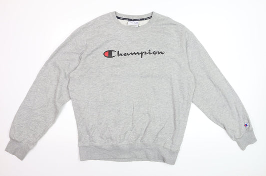 Champion Mens Grey XL Crew Neck Pullover Sweatshirt
