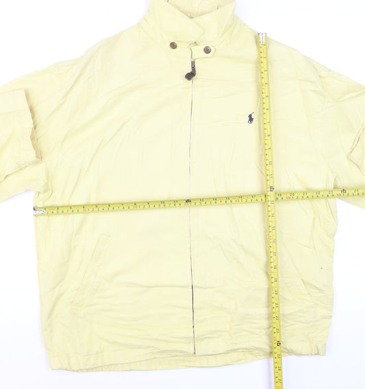 Ralph Lauren Men's Yellow Cotton Bomber Jacket L