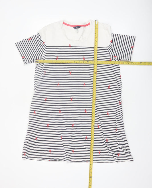 Joules Women’s Multicoloured Stripe T-Shirt Dress Size 14