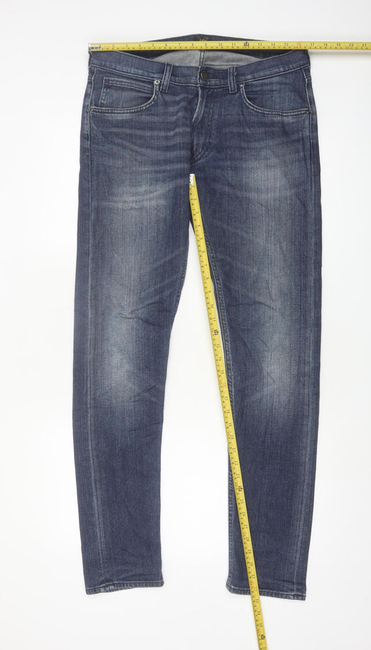 Lee Men’s Blue Luke Slim Fit Jeans W32 L34 Denim Classic
