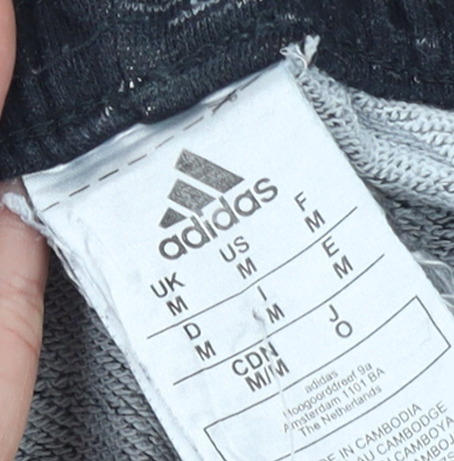 Adidas Womens Black Jogger Trousers M Size Cotton Blend