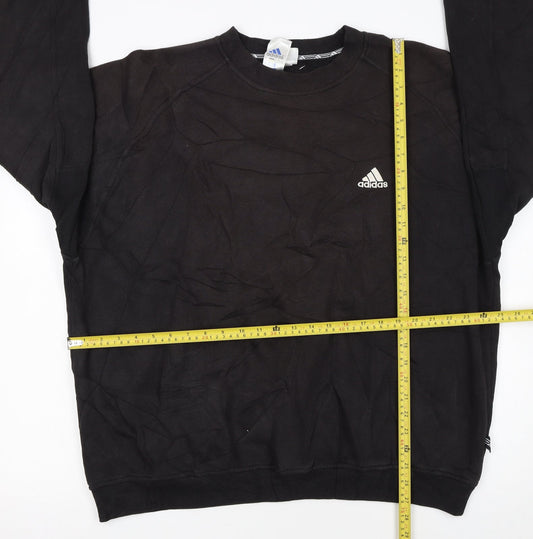 Adidas Men’s Black 2XL Pullover Crew Neck Sweatshirt
