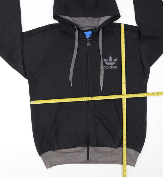 Adidas Men's Black Full Zip Hoodie Size L Sports Fleece