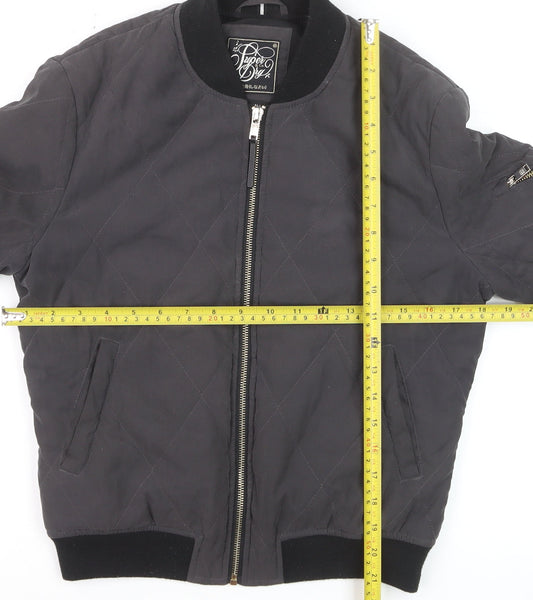 Superdry Women's Black Quilted Bomber Jacket XS