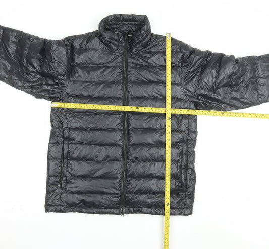 CAMP7 Men's Black Puffer Jacket Medium Lightweight Down Outdoor