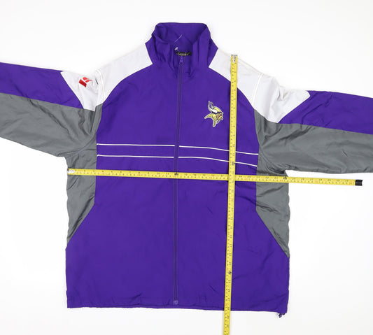 Dunbrooke Men’s Purple Windbreaker Jacket L American Football Style