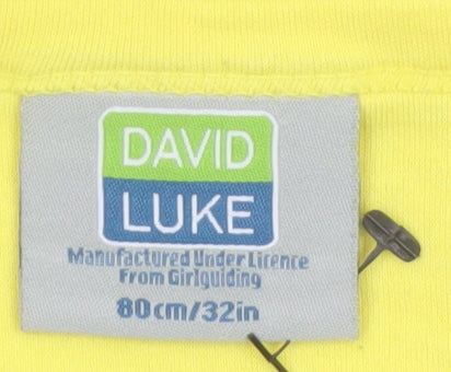 David Luke Brownies Long Sleeve Yellow Striped T-Shirt Girls 4-5 Years