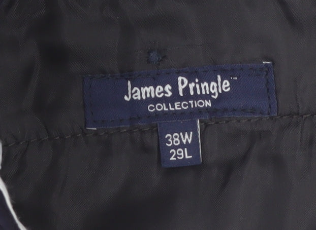 James Pringle Men's Navy Corduroy Trousers 38W 29L Classic Fit